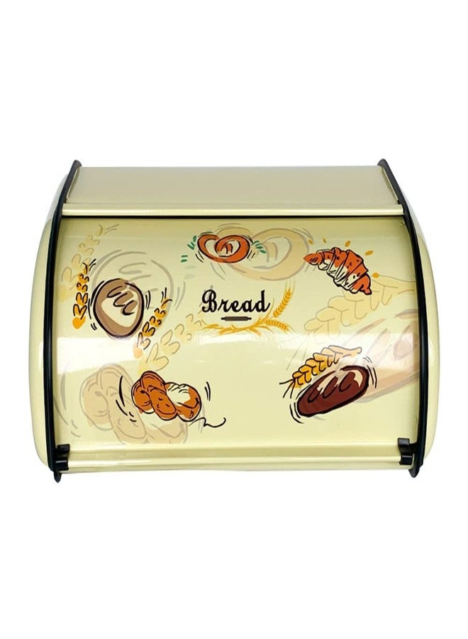 SOTECH Bread Box Metal Bread Storage Container Roll Top Bread Bin for Kitchen Countertop Farmhouse Bread Boxes Bread Keeper Holder Vintage airtight Counter - Image 1